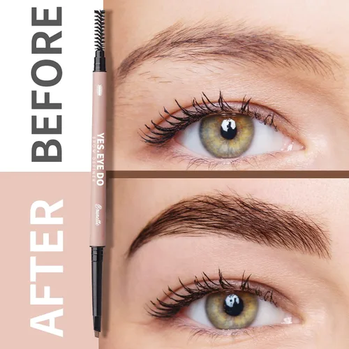 Miniatura 3 de Auburn - Lápiz de cejas con cepillo, lápiz de cejas rojo para mujer, ultra preciso, lápiz de cejas Aubrun impermeable, crea cejas tupidas esponjosas