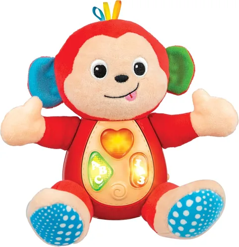 Miniatura 6 de KiddoLab Juguete de peluche de conejo de Pascua, animal de peluche musical con 3 botones iluminados, 8 divertidas rimas y efectos de sonido, relleno