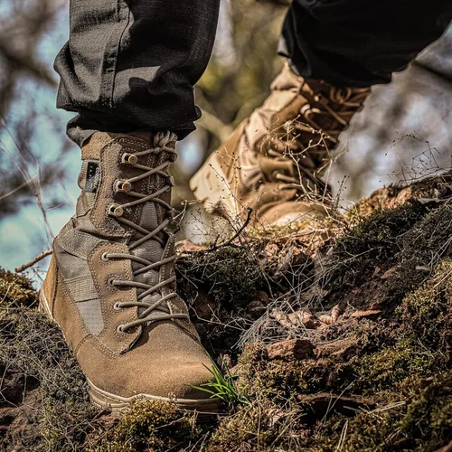 Miniatura 5 de Botas tácticas para hombre, botas militares de trabajo, combate del desierto, botas de combate del ejército para senderismo, motocicleta, escalada