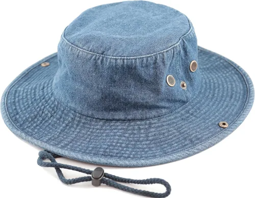 Miniatura 24 de The Hat Depot - Sombrero de safari, de algodón lavado a la piedra, de ala ancha, plegable, doble cara y sombrero de pesca 2. Algodón - Oliva