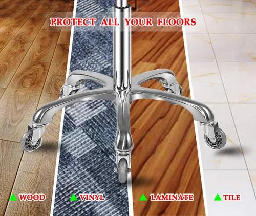 Miniatura 4 de Ainilaily Taburete Rodante con Ruedas Hidráulico de Servicio Pesado para Tienda Cocina Trabajo Pestañas Tatuaje Laboratorio Médico Guitarra, Silla