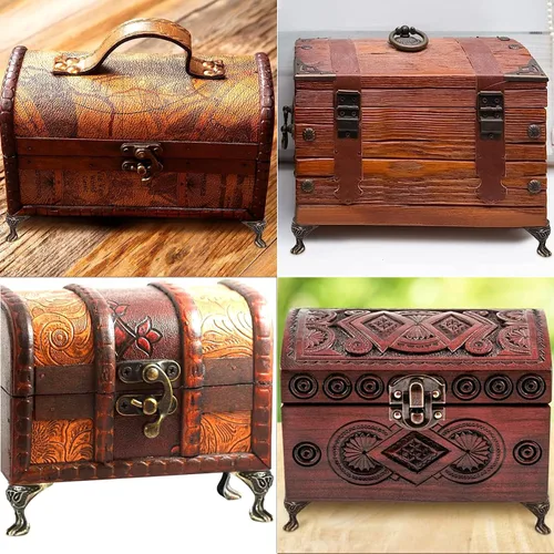 Miniatura 3 de 24 patas de caja de latón antiguo, herrajes para caja de joyería, patas para patas, protector de esquina, pies decorativos para caja de regalo, caja