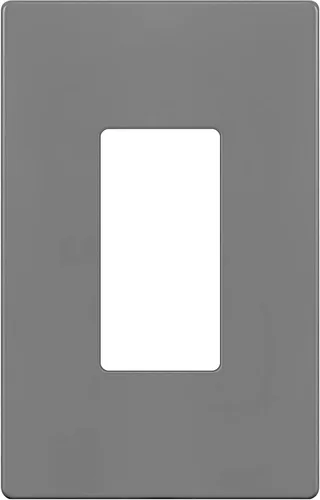 Miniatura 101 de ENERLITES Placas de pared decorativas sin tornillos, cubiertas de tomacorrientes seguras para niños, tamaño de 4 posiciones, 4.68" H x 8.30" L, Negro