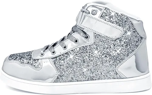 Miniatura 5 de Wooowyet Zapatos con purpurina para niños y niñas, regalo para fiestas, cumpleaños, Navidad, Halloween