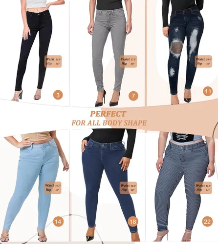 Miniatura 5 de Hybrid & Company Womens Super Comfy Stretch Denim 5 Pockets Jeans
