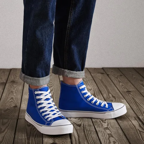 Miniatura 64 de ZGR Tenis de lona para hombre, con cordones, clásicos, casuales, para caminar