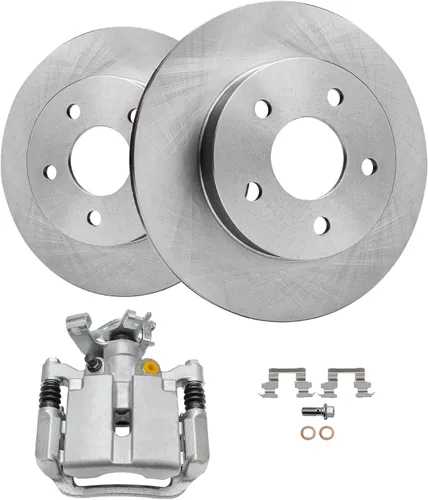 Miniatura 34 de Detroit Axle - Kit de freno delantero para Volkswagen Golf Jetta City Beetle Rotores de freno de disco de repuesto pastillas de freno de cerámica
