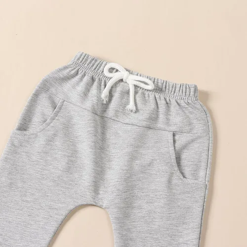 Miniatura 123 de Adobabirl Conjunto de sudadera y pantalones de Halloween para bebé, sudadera y pantalones con parche de calabaza para Halloween, otoño, ropa de bebé
