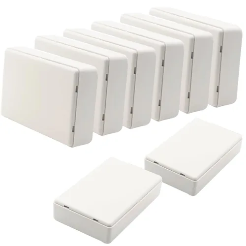 Miniatura 19 de Zulkit 12 cajas de proyecto de plástico ABS para proyectos eléctricos, caja de conexiones pequeña, color blanco, 2.17 x 1.28 x 0.79 pulgadas