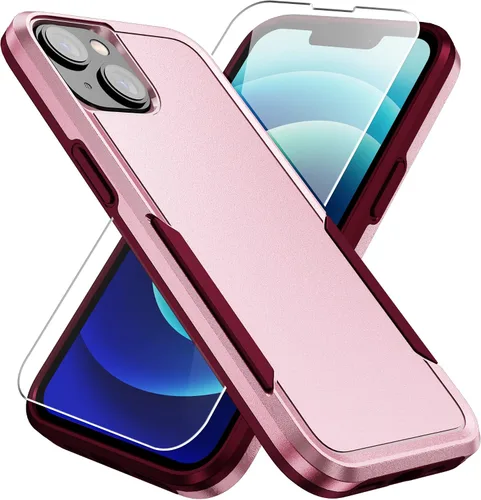 Miniatura 29 de Funda para iPhone 12 Pro Max, con protector de pantalla, [probada contra caídas de grado militar], resistente, resistente, a prueba de golpes