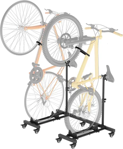 Miniatura 10 de Sttoraboks Soporte vertical para bicicleta, soporte de bicicleta independiente para garaje, soporte vertical para bicicleta, soporte para bicicleta