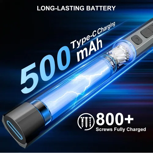 Miniatura 4 de STREBITO Juego de destornilladores eléctricos 155 en 1, destornillador eléctrico pequeño inalámbrico con 140 puntas magnéticas S2, kit de Gris