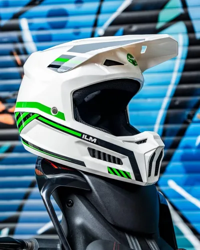 Miniatura 6 de ILM Cascos de Motocicleta Todoterreno para Jóvenes Niños Casco ATV Motocross BMX Fuera de Carretera con Gafas Guantes Máscara DOT Modelo MT601Y