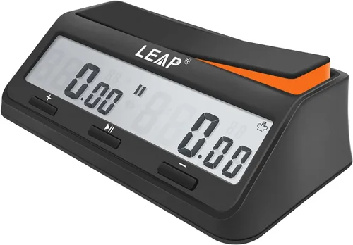 Miniatura 9 de LEAP 9921 - Reloj de ajedrez con gran pantalla, programa actualizado Byo-yomi, retraso y bonus