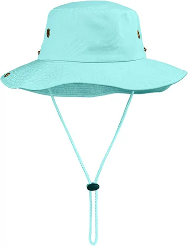 Sombreros de ala ancha para senderismo, pesca, safari, Boonie, 100% algodón, protección solar UV, para hombres y mujeres, actividades al aire libre