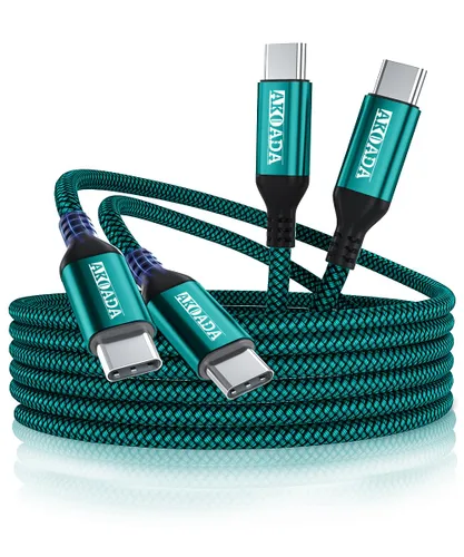 Miniatura 7 de AkoaDa - Cable USB-C a USB-C de 100 W de 10 pies Gris
