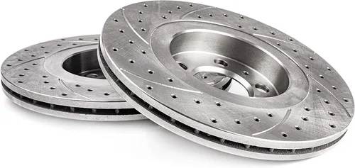 Miniatura 3 de Ranuras de perforación GT Sport Rotores de disco de freno compatibles con MERCEDES-BENZ CLASE A W168 1999 2000 2001 2002 2003 2004 190 - 1446GV