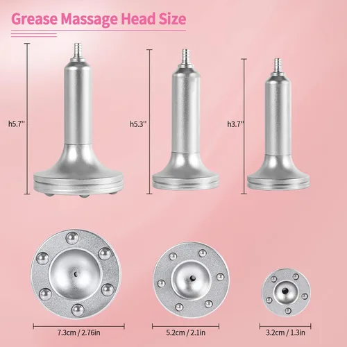 Miniatura 6 de Beauty Star Máquina de ventosas de terapia al vacío, cuerpo multifuncional, espalda, masaje facial, succión ajustable (0-70 cmHg) con 30 tazas y 3
