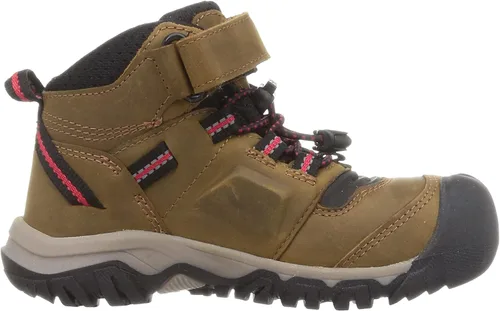 Miniatura 6 de KEEN Botas de senderismo unisex Ridge Flex de altura media de cuero impermeables para niños