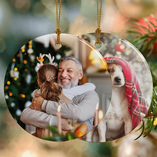 Miniatura 9 de Adornos de Navidad personalizados de cerámica, nuestro primer árbol de Navidad colgante 2023, decoración de regalo para Navidad, regalo