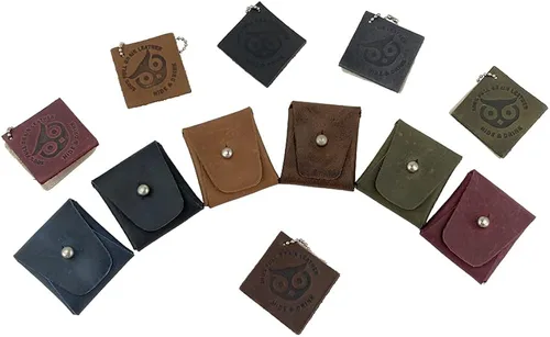 Miniatura 7 de Hide & Drink, Leather Minimalist Coin Pouch, SD Card Holder, Wallet and Cash Organizer, Handmade Includes 101 Year Warranty
