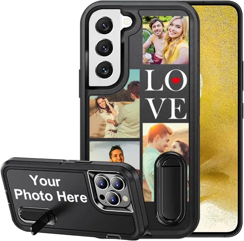 Miniatura 22 de Funda de teléfono personalizada para Samsung Galaxy S22 Ultra 5G, funda protectora de cuerpo completo a prueba de golpes con múltiples fotos, funda