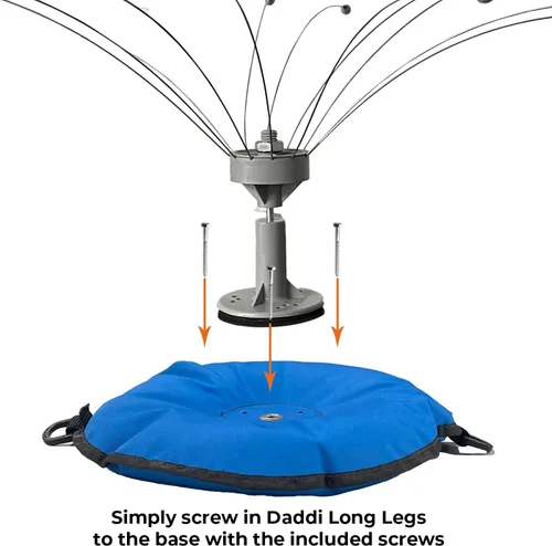 Miniatura 6 de Bird Barrier Base de barco para bolsa de arena, para usar con patas largas Daddi, portátil y fácil de mover, mantén a los pájaros lejos de tu barco