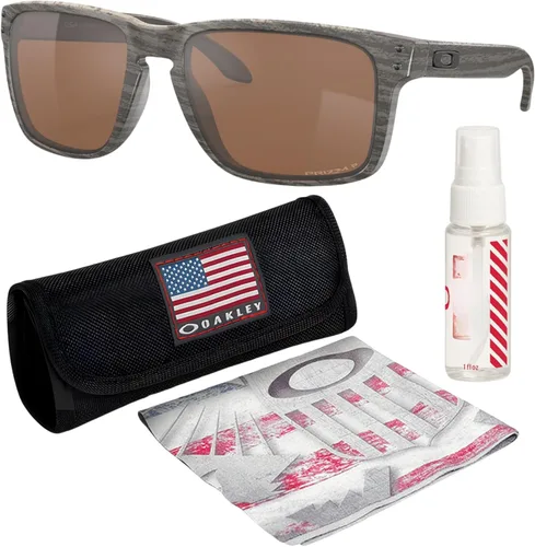 Miniatura 19 de Oakley HOLBROOK XL OO9417 Square Shape Sunglasses With Official Eyewear Kit Marco de acero Lente polarizada negra Prizm