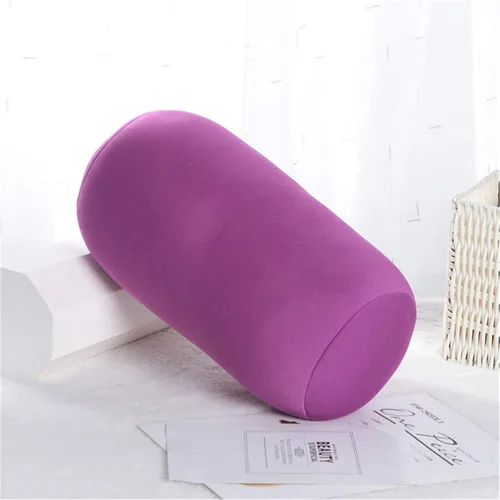 Miniatura 7 de ASkinds Almohada ortopédica de espuma viscoelástica para cuello cilíndrico redondo de microcuentas, 7 x 12 pulgadas