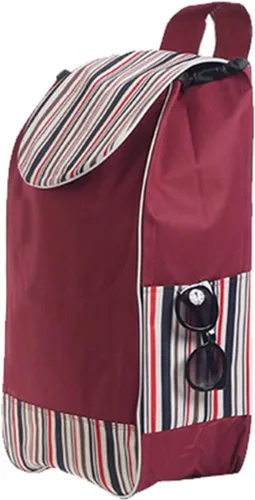 Miniatura 7 de THEGA Bolsa de repuesto plegable para carrito de compras de 35 litros, bolsa de almacenamiento impermeable de tela Oxford, bolsa de repuesto