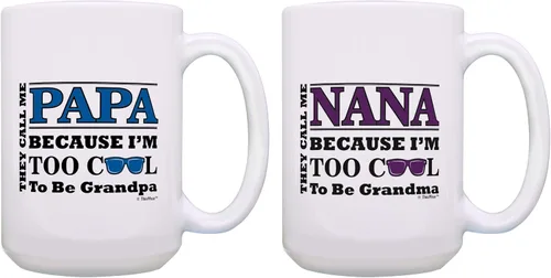 Miniatura 8 de ThisWear Regalo del Día de la Madre para Mimi Too Cool to Be a Grandma Gafas de sol de regalo de 11 oz taza de café de cerámica con asa