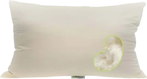 Miniatura 11 de Bean Products Kapok - Almohada de 12 x 20 pulgadas, algodón orgánico, vegano, de calidad premium, hecho en Estados Unidos, cojín para el suelo