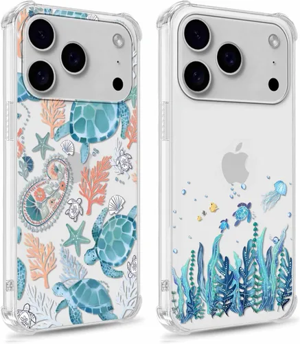 Miniatura 17 de Paquete de 2 fundas transparentes para iPhone 11 Pro de 5.8 pulgadas, diseño de hongos y mariposa, rana, funda protectora suave y delgada a prueba