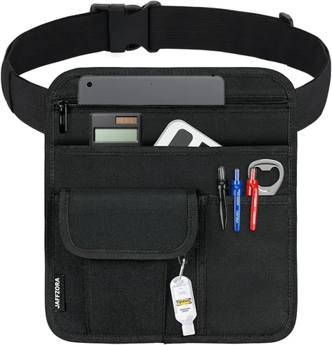 Miniatura 7 de Bolsa de cintura para servidor, bolsa de accesorios para camarera de restaurante, bolsa de dinero y utilidades para trabajar como camarero o camarera