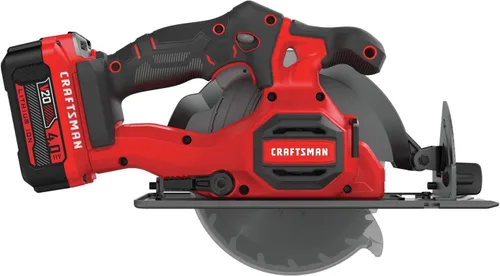 Miniatura 8 de CRAFTSMAN Kit de sierra circular inalámbrica V20, 6-1/2 pulgadas, batería y cargador incluidos (CMCS500M1)