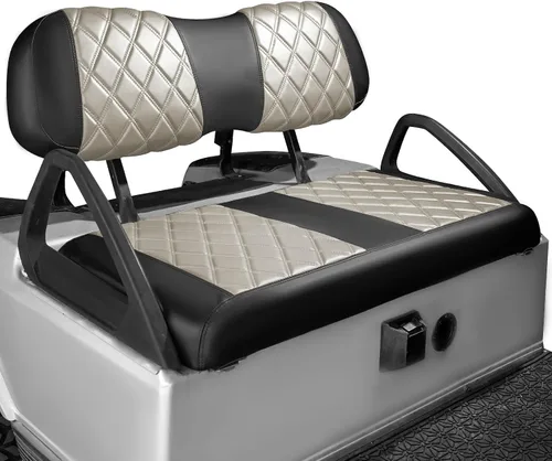 Miniatura 9 de NOKINS Juego de fundas de asiento de diamante para carrito de golf Club Car DS 2000.5 en adelante, se adapta a Club Car DS OEM estándar cojín