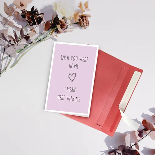 Miniatura 6 de SuperShunhu Tarjeta de San Valentín de Miss You, tarjeta de relación de larga distancia, tarjeta traviesa del día de San Valentín para él y ella
