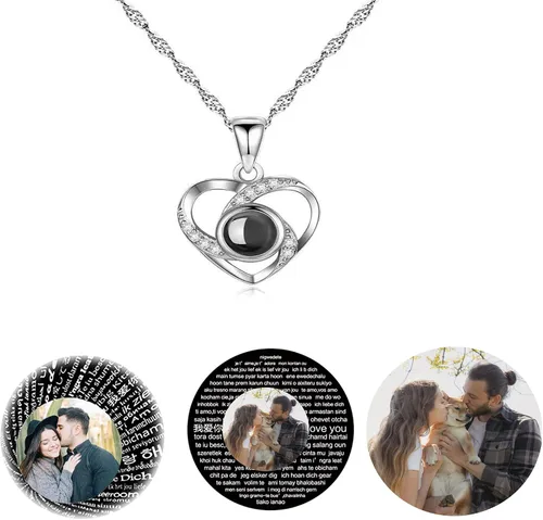 Miniatura 3 de Collar de foto personalizado, collar de proyección de fotos personalizada, collar de imagen, regalo de joyería con foto personalizada para mujeres