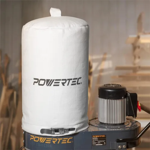 Miniatura 2 de POWERTEC 70335 Bolsa colectora de polvo, 15 x 23 pulgadas, filtro de 1 micrón, para Delta, JET, Grizzly, Shop Fox, Harbor Freight y POWERTEC