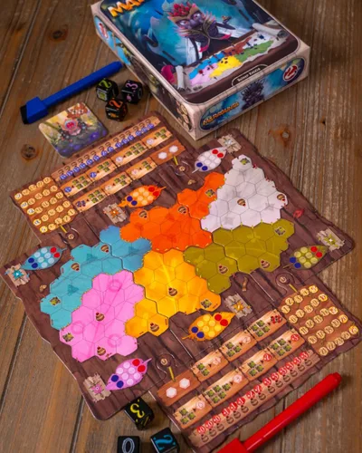 Miniatura 5 de Juego de mesa Marabunta: un juego de estrategia de dominación de colonia de hormigas. Divertido juego familiar para niños y adultos, a partir de 10