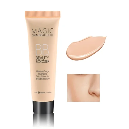 Boobeen Crema BB hidratante, base y corrector de cobertura completa, hidratante tintado corrector de color para todo tipo de piel, unifica el tono