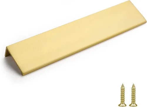 Miniatura 36 de Rergy - Juego de 10 tiradores de gabinete de cocina de níquel cepillado, manijas de gabinete de níquel cepillado, herrajes de gabinete con borde