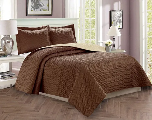 Miniatura 10 de Elegant Comfort Juego de colcha de lujo de 3 piezas, diseño majestuoso, acolchado con fundas de almohada, peso pesado para todas las estaciones