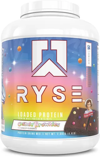 Miniatura 30 de Ryse - Proteína en polvo cargada, 0.88 onzas de aislado y concentrado de proteína de suero de leche, fibra prebiótica y MCT, baja en carbohidratos