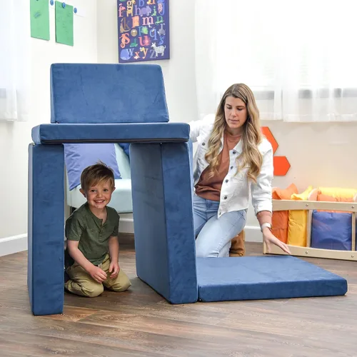 Miniatura 12 de Children's Factory The Whatsit CF349-070 - Sofá o 2 sillas para niños, azul marino, CF349-070, muebles de dormitorio para niños y adolescentes, sofá