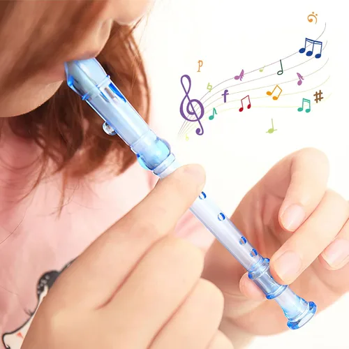 Miniatura 3 de 12 grabadoras de plástico de 6 agujeros, mini orquesta musical, instrumento grabador de música para estudiantes, flautas de música