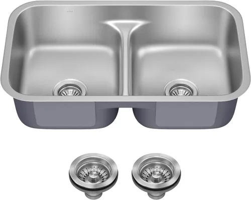 Miniatura 15 de Kraus Premier KBU17 Fregadero de cocina de acero inoxidable de calibre 18, de un tazón, de montaje por debajo para barra de cocina, 35.56 cm
