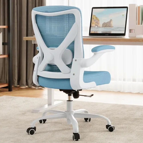 Miniatura 18 de Silla de oficina Silla de escritorio ergonómica cómoda: Silla de computadora de malla de 330 libras, sillas ergonómicas para juegos con ruedas, Gris