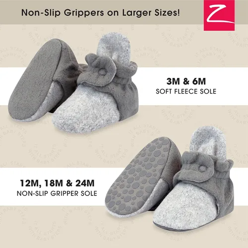 Miniatura 2 de Zutano - Botines unisex de vellón, dos cierres a presión, para bebés de 0 a 24 meses