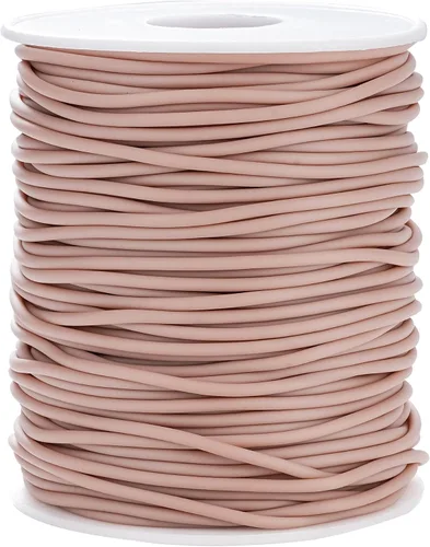 Miniatura 29 de Cable de tubo hueco de goma de 54 yardas, tubo de 0.079 pulgadas, cable de barbero para tejer con agujero de 0.039 pulgadas (0.039 in), protector
